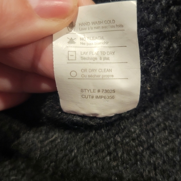 Vince size s wool/cashmere blend grey open front cardigan small flaw - Picture 8 of 8